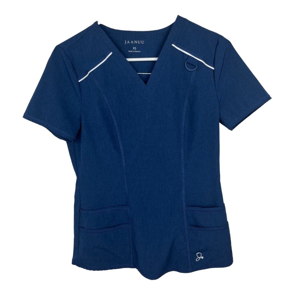 Janus Scrub 4 pocket top. Size XS. Blue (Esby)